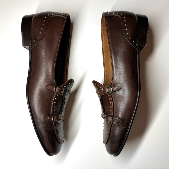 Edhen Milano Men\'s BRERA STUDS
Brown Leather Loafers Shoes Size- 8 main image 6